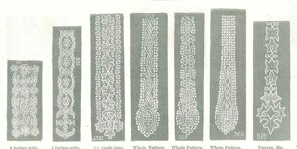 An illustration from Mme. Gurney Lace Patterns 1878, 1878, leaf 8