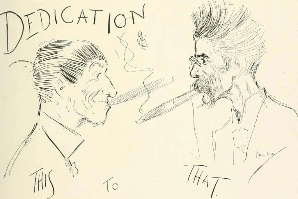 An illustration from Phil May's Gutter-snipes; 50 original sketches in pen and ink, 1896, leaf 17