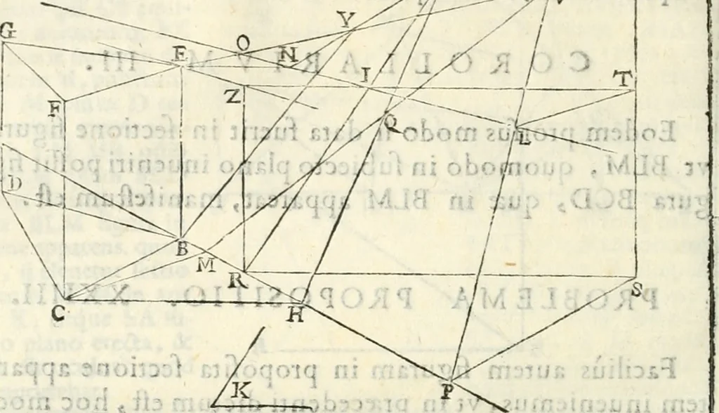 An illustration from Gvidivbaldi è marchionibvs Montis Perspectivae libri sex, 1600, leaf 151