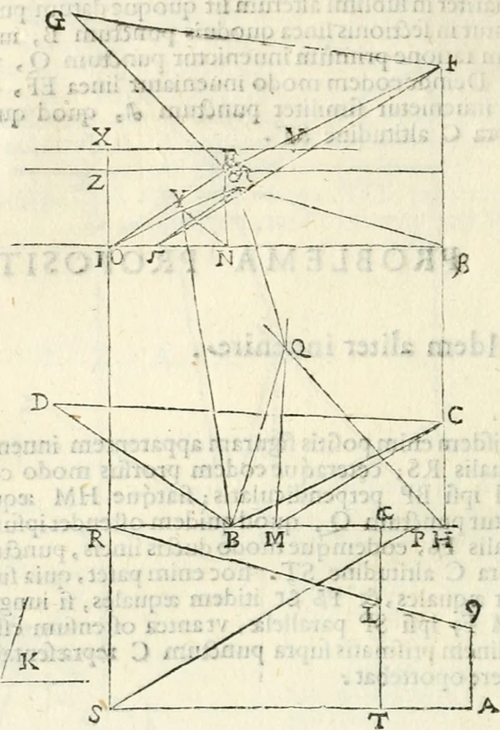 An illustration from Gvidivbaldi è marchionibvs Montis Perspectivae libri sex, 1600, leaf 155