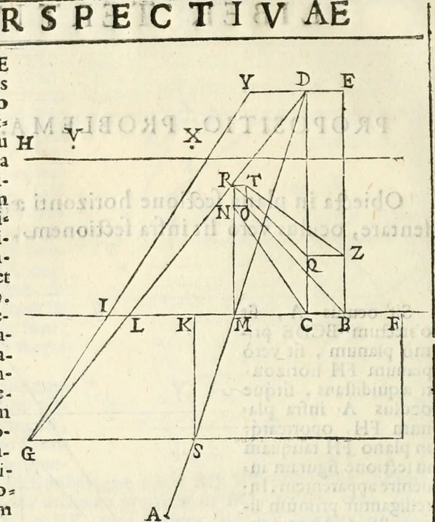 An illustration from Gvidivbaldi è marchionibvs Montis Perspectivae libri sex, 1600, leaf 167
