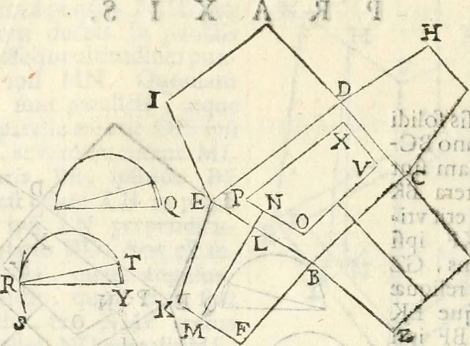 An illustration from Gvidivbaldi è marchionibvs Montis Perspectivae libri sex, 1600, leaf 187