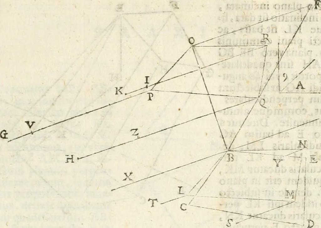 An illustration from Gvidivbaldi è marchionibvs Montis Perspectivae libri sex, 1600, leaf 198