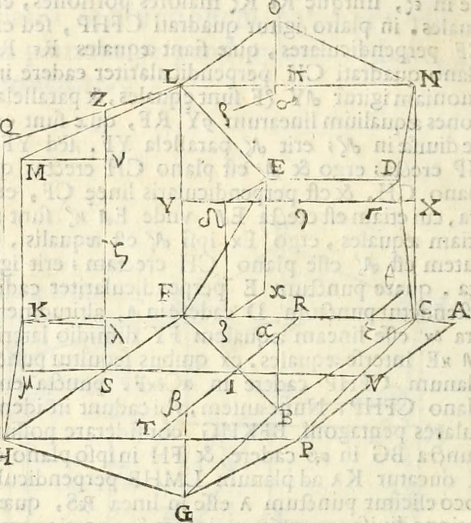 An illustration from Gvidivbaldi è marchionibvs Montis Perspectivae libri sex, 1600, leaf 213