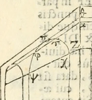 An illustration from Gvidivbaldi è marchionibvs Montis Perspectivae libri sex, 1600, leaf 239