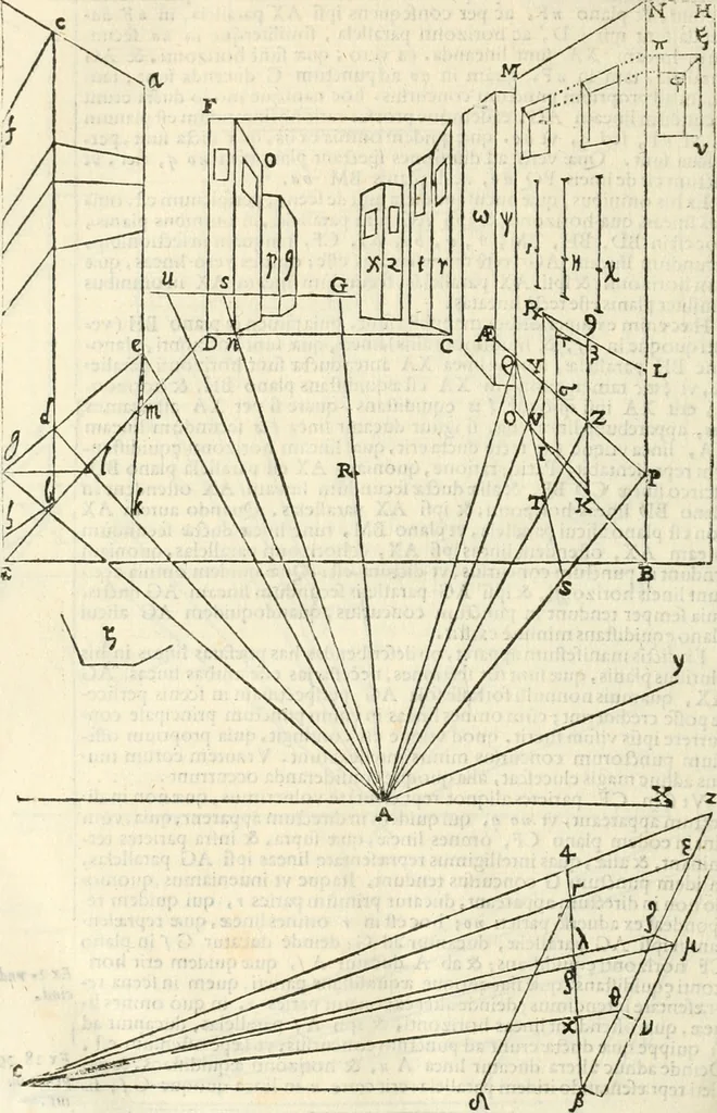 An illustration from Gvidivbaldi è marchionibvs Montis Perspectivae libri sex, 1600, leaf 313