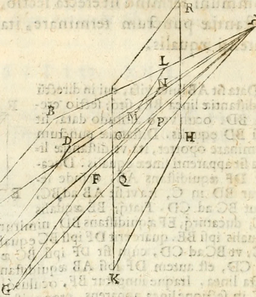 An illustration from Gvidivbaldi è marchionibvs Montis Perspectivae libri sex, 1600, leaf 39