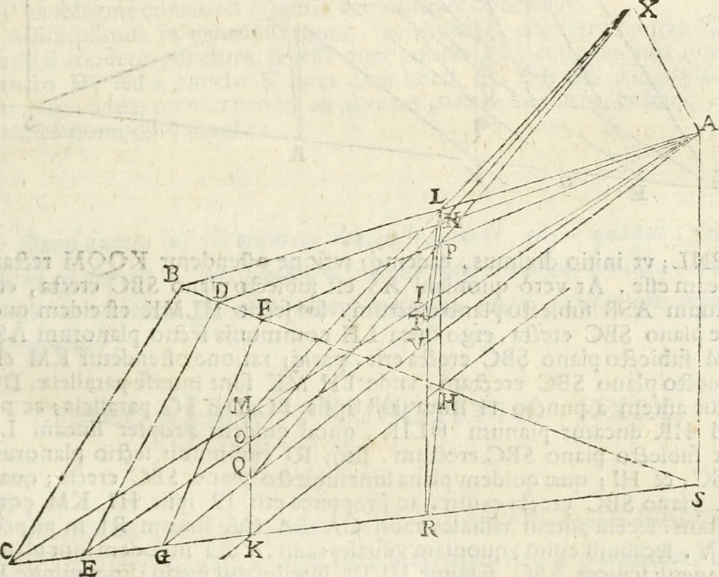 An illustration from Gvidivbaldi è marchionibvs Montis Perspectivae libri sex, 1600, leaf 42