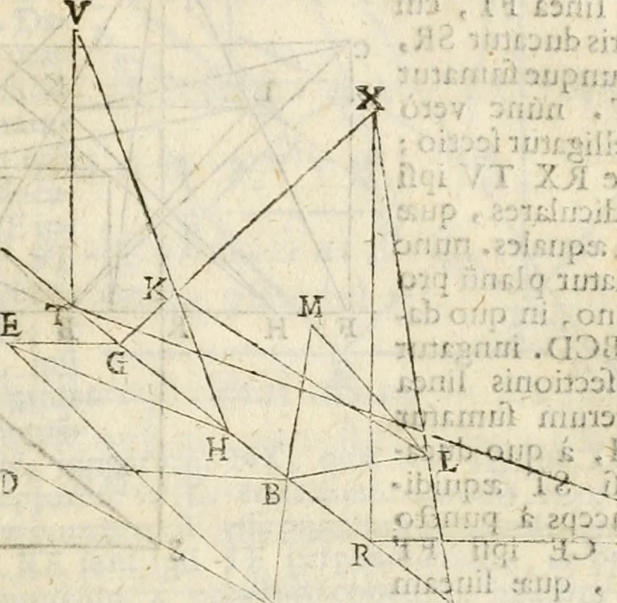 An illustration from Gvidivbaldi è marchionibvs Montis Perspectivae libri sex, 1600, leaf 74
