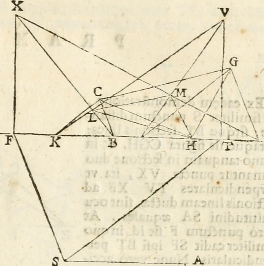 An illustration from Gvidivbaldi è marchionibvs Montis Perspectivae libri sex, 1600, leaf 80