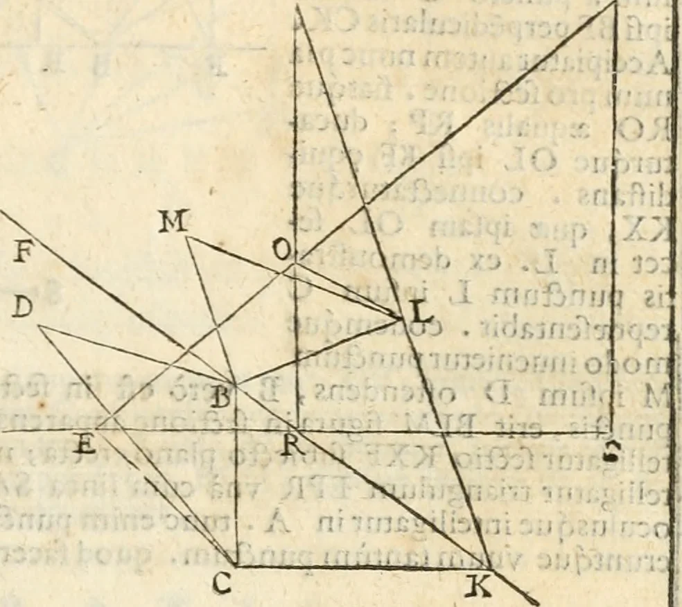 An illustration from Gvidivbaldi è marchionibvs Montis Perspectivae libri sex, 1600, leaf 84