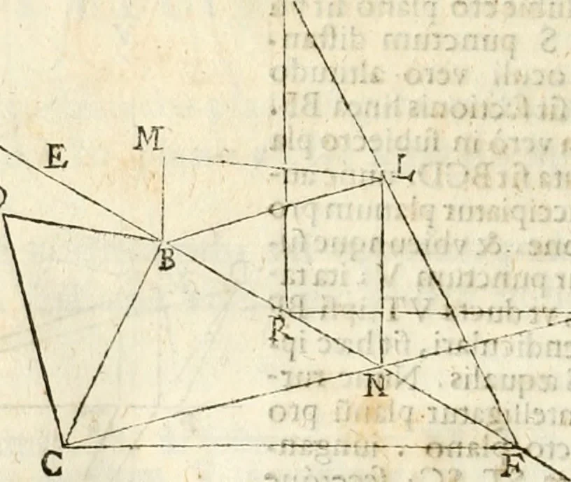 An illustration from Gvidivbaldi è marchionibvs Montis Perspectivae libri sex, 1600, leaf 87