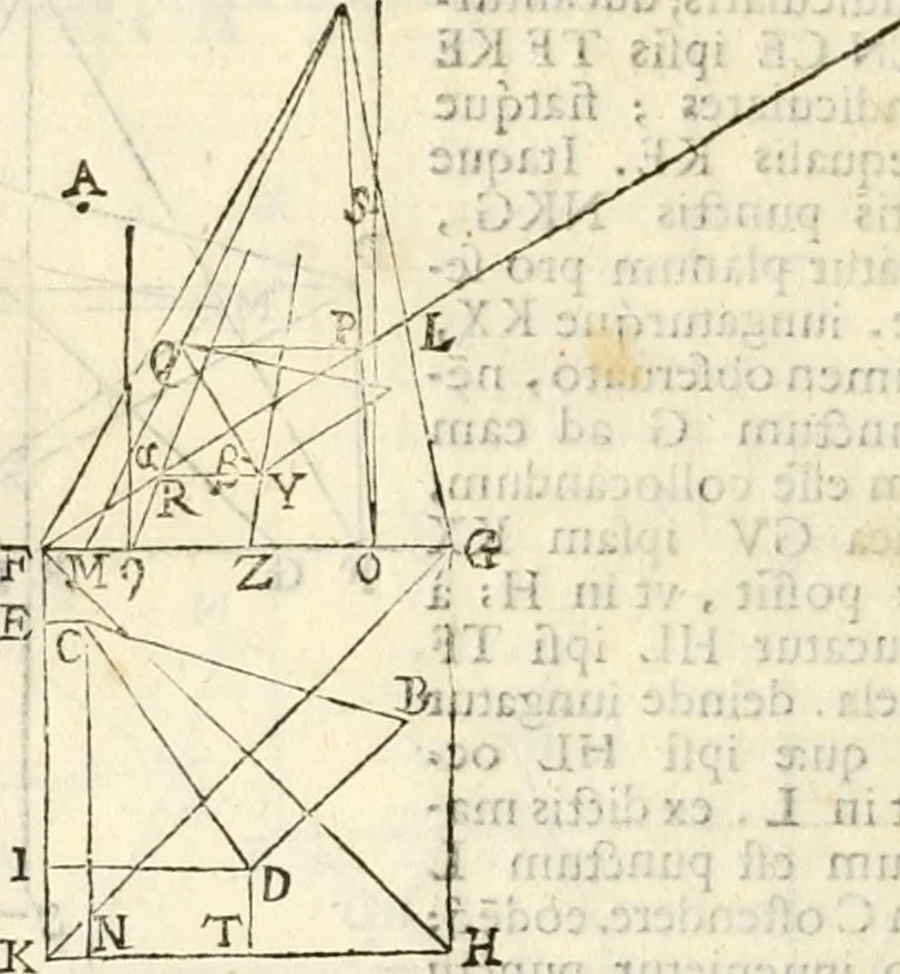 An illustration from Gvidivbaldi è marchionibvs Montis Perspectivae libri sex, 1600, leaf 93