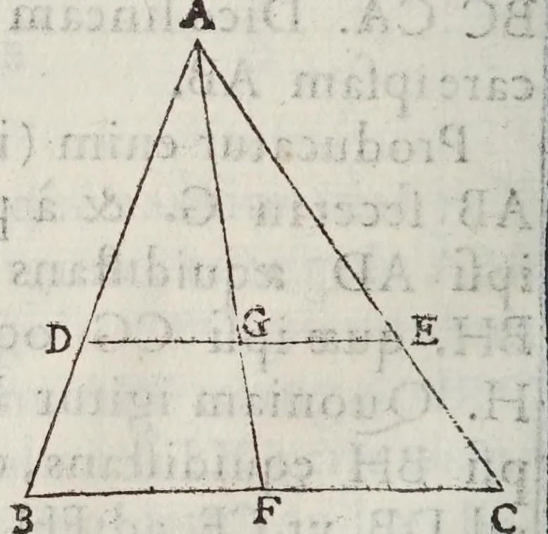 An illustration from Gvidivbaldi è marchionibvs Montis In dvos Archimedis Aeqveponderantivm libros paraphrasis scholijs illustrata, 1588, leaf 114