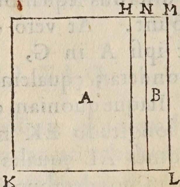An illustration from Gvidivbaldi è marchionibvs Montis In dvos Archimedis Aeqveponderantivm libros paraphrasis scholijs illustrata, 1588, leaf 76