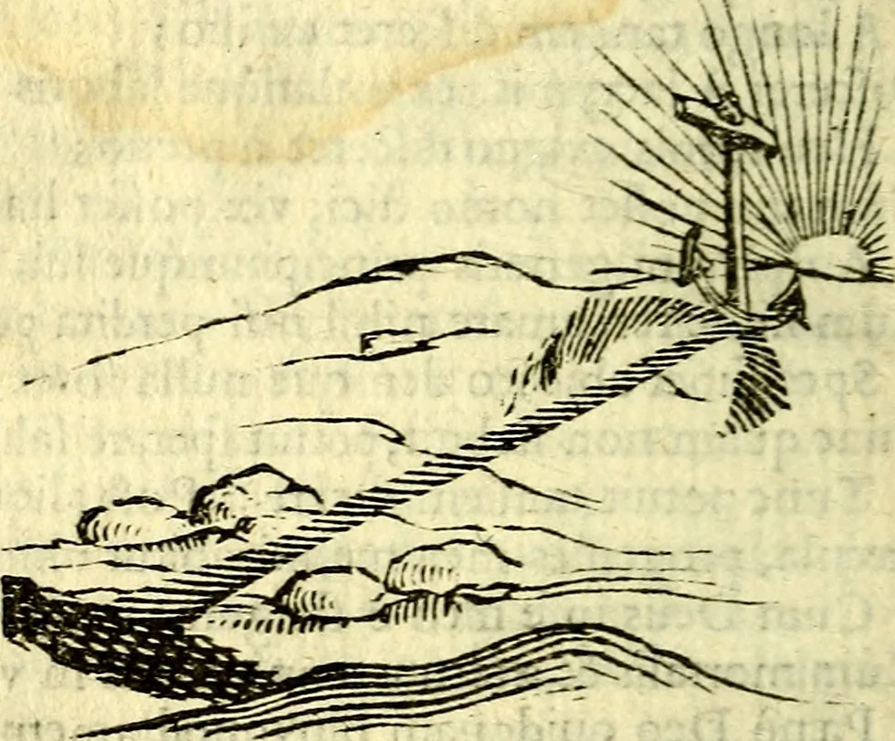 An illustration from Gvilielmi HesI antverpiensis è Societate Iesv Emblemata sacra de fide, spe, charitate, 1636, leaf 173