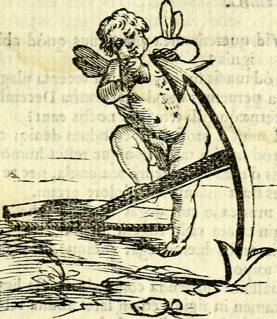 An illustration from Gvilielmi HesI antverpiensis è Societate Iesv Emblemata sacra de fide, spe, charitate, 1636, leaf 240