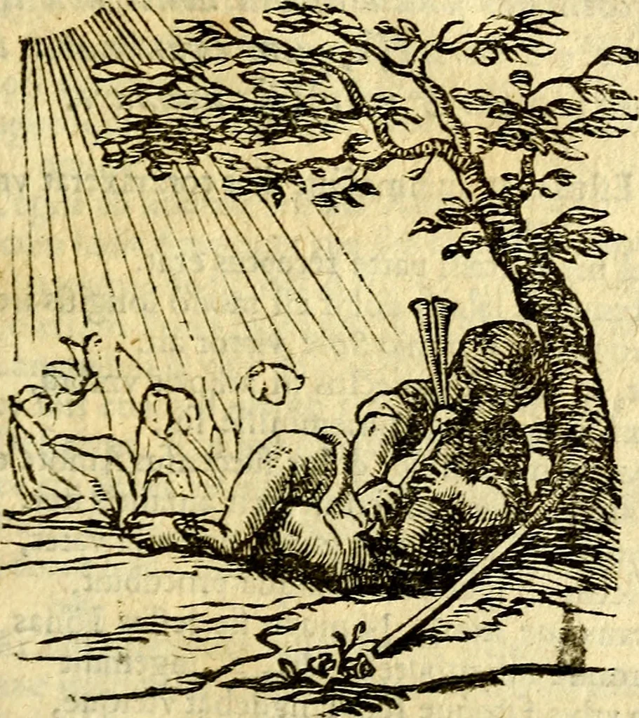 An illustration from Gvilielmi HesI antverpiensis è Societate Iesv Emblemata sacra de fide, spe, charitate, 1636, leaf 392