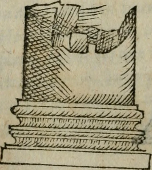 An illustration from Gvlielmi Philandri Castilionii Galli civis Ro. In decem libros M. Vitruuii Pollionis de architectura annotationes : cum indicibus graeco & latino locupletissimis, 1544, leaf 103