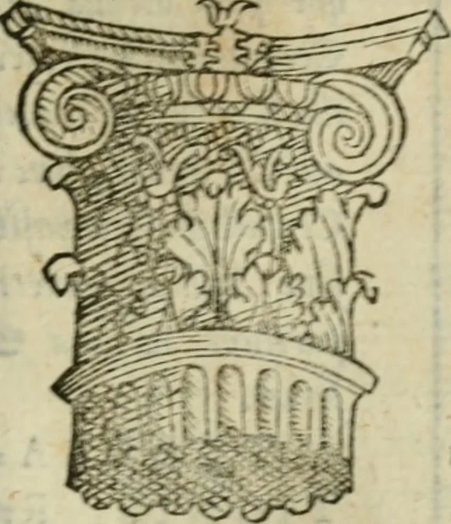An illustration from Gvlielmi Philandri Castilionii Galli civis Ro. In decem libros M. Vitruuii Pollionis de architectura annotationes : cum indicibus graeco & latino locupletissimis, 1544, leaf 110