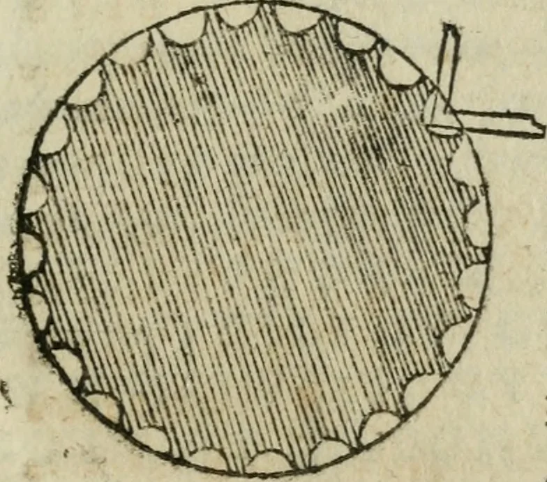 An illustration from Gvlielmi Philandri Castilionii Galli civis Ro. In decem libros M. Vitruuii Pollionis de architectura annotationes : cum indicibus graeco & latino locupletissimis, 1544, leaf 128