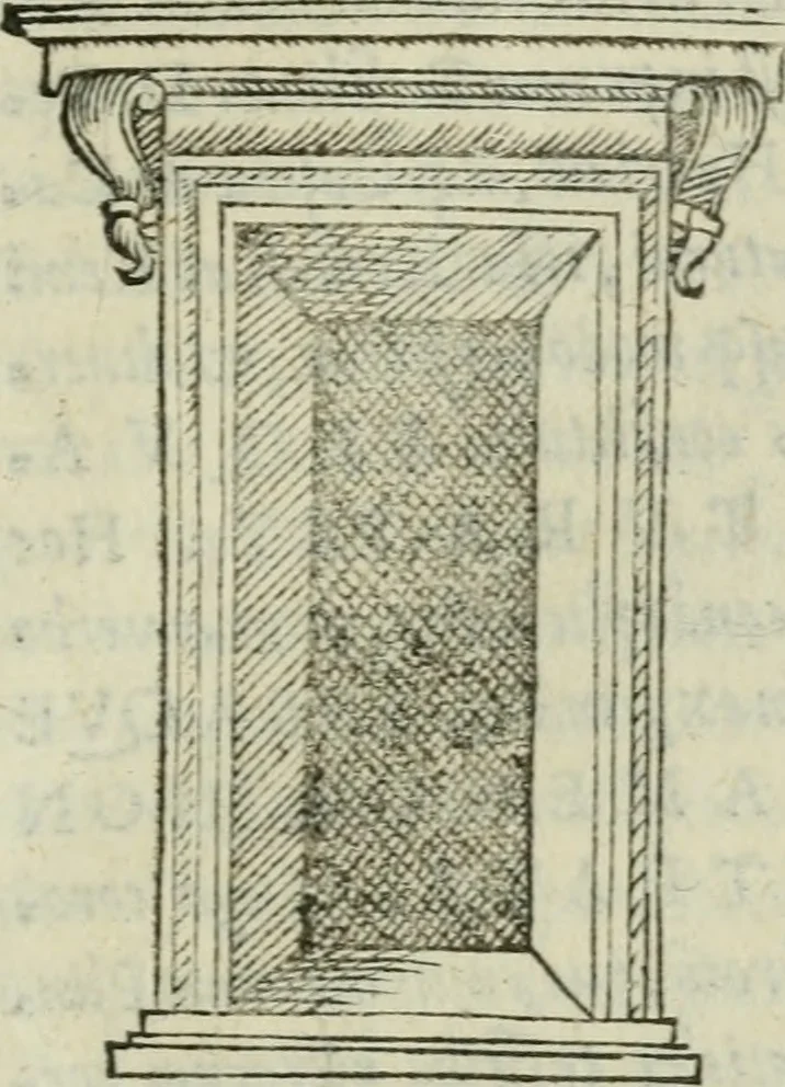 An illustration from Gvlielmi Philandri Castilionii Galli civis Ro. In decem libros M. Vitruuii Pollionis de architectura annotationes : cum indicibus graeco & latino locupletissimis, 1544, leaf 158
