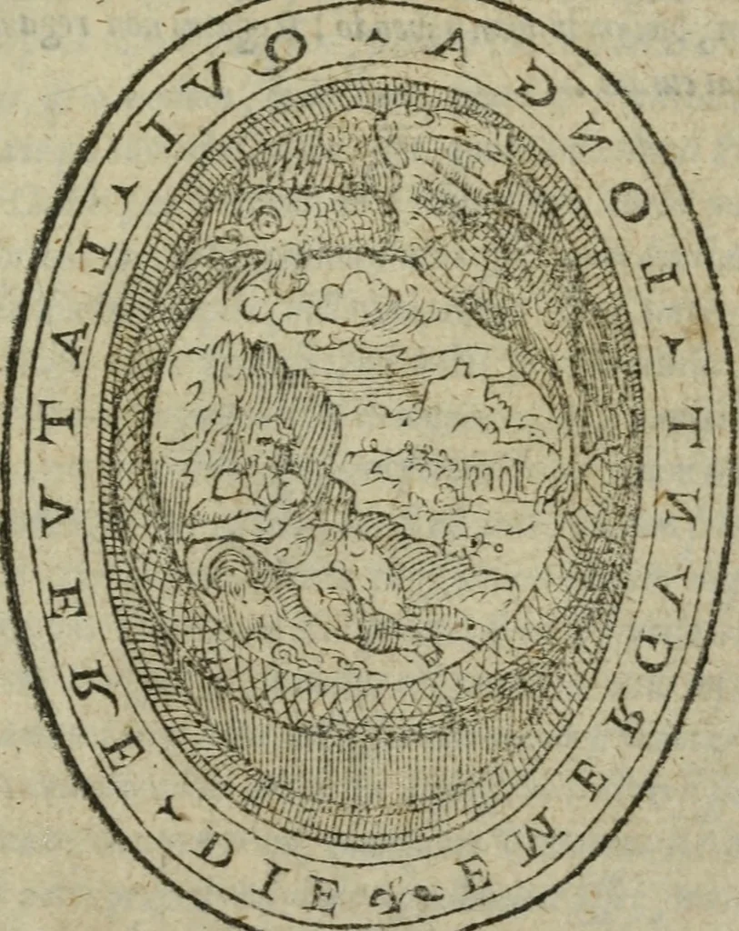 An illustration from Gvlielmi Philandri Castilionii Galli civis Ro. In decem libros M. Vitruuii Pollionis de architectura annotationes : cum indicibus graeco & latino locupletissimis, 1544, leaf 4