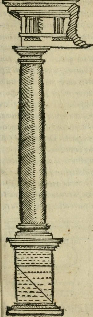 An illustration from Gvlielmi Philandri Castilionii Galli civis Ro. In decem libros M. Vitruuii Pollionis de architectura annotationes : cum indicibus graeco & latino locupletissimis, 1544, leaf 98