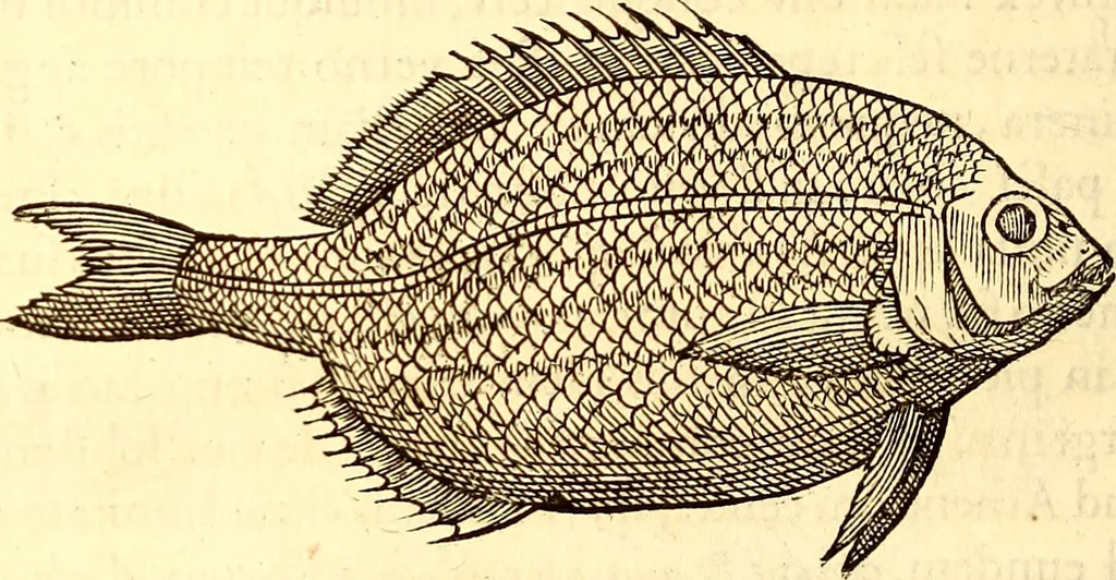 An illustration from Gvlielmi Rondeletii ... Libri de piscibus marinis, in quibus veræ piscium effigies expressæ sunt .., 1554, leaf 139