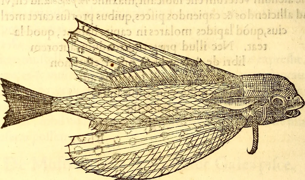 An illustration from Gvlielmi Rondeletii ... Libri de piscibus marinis, in quibus veræ piscium effigies expressæ sunt .., 1554, leaf 303