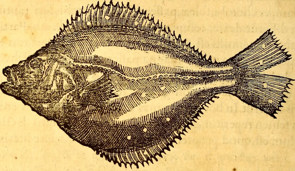 An illustration from Gvlielmi Rondeletii ... Libri de piscibus marinis, in quibus veræ piscium effigies expressæ sunt .., 1554, leaf 337