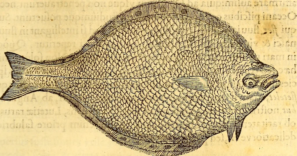 An illustration from Gvlielmi Rondeletii ... Libri de piscibus marinis, in quibus veræ piscium effigies expressæ sunt .., 1554, leaf 338