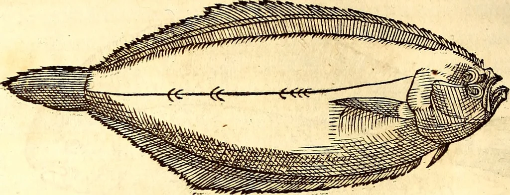 An illustration from Gvlielmi Rondeletii ... Libri de piscibus marinis, in quibus veræ piscium effigies expressæ sunt .., 1554, leaf 343