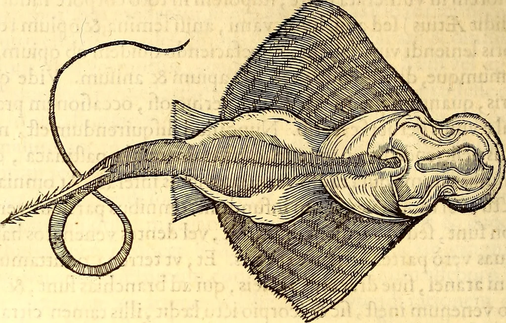 An illustration from Gvlielmi Rondeletii ... Libri de piscibus marinis, in quibus veræ piscium effigies expressæ sunt .., 1554, leaf 357