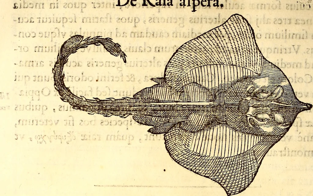 An illustration from Gvlielmi Rondeletii ... Libri de piscibus marinis, in quibus veræ piscium effigies expressæ sunt .., 1554, leaf 375