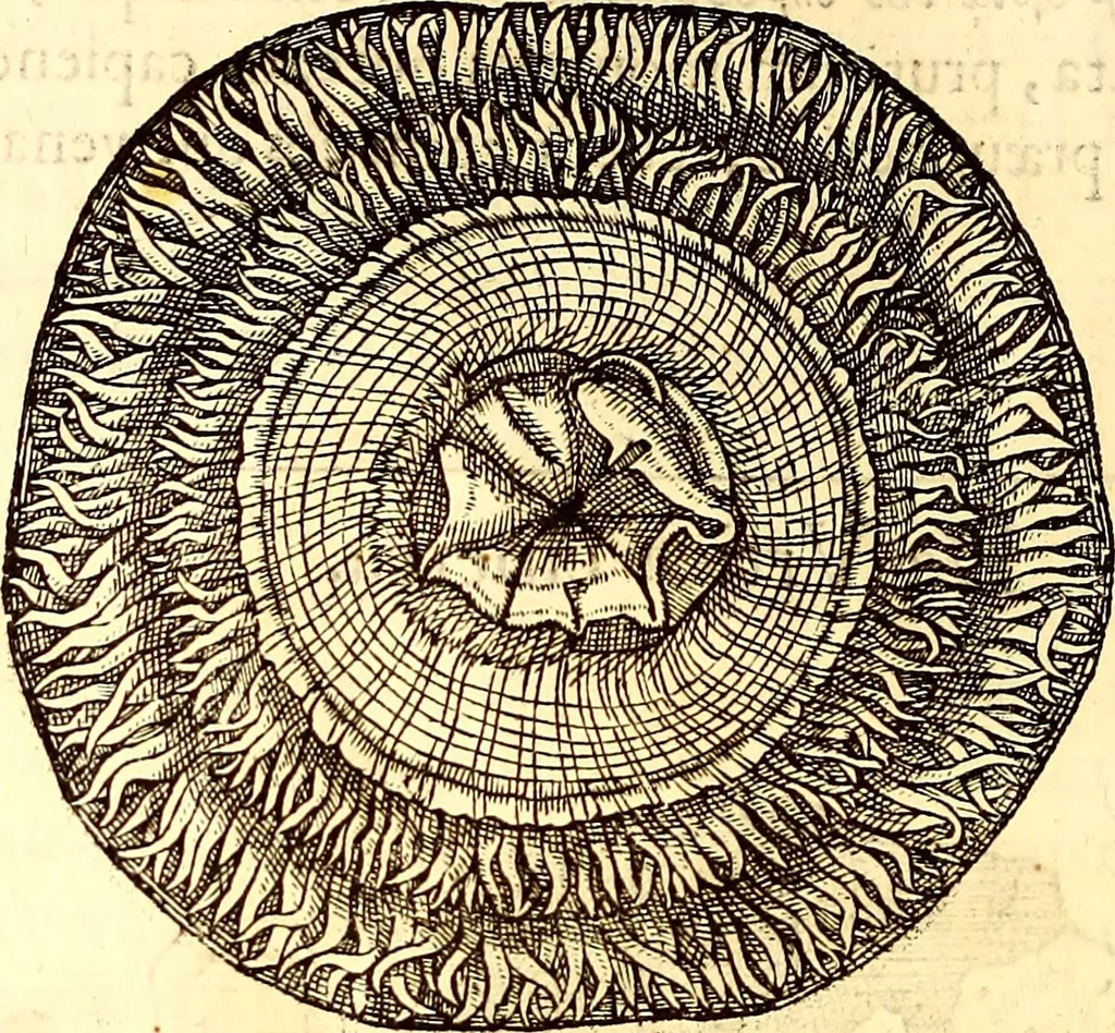 An illustration from Gvlielmi Rondeletii ... Libri de piscibus marinis, in quibus veræ piscium effigies expressæ sunt .., 1554, leaf 549
