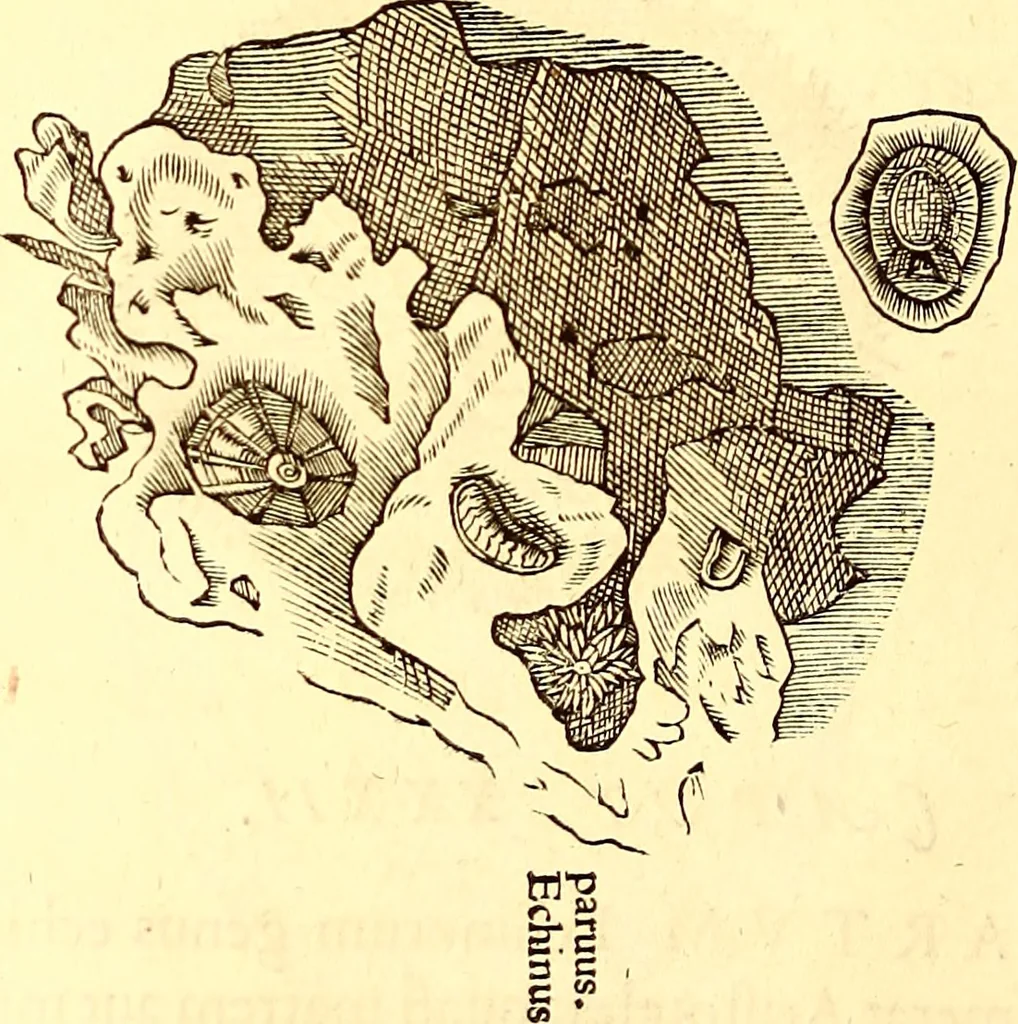 An illustration from Gvlielmi Rondeletii ... Libri de piscibus marinis, in quibus veræ piscium effigies expressæ sunt .., 1554, leaf 601