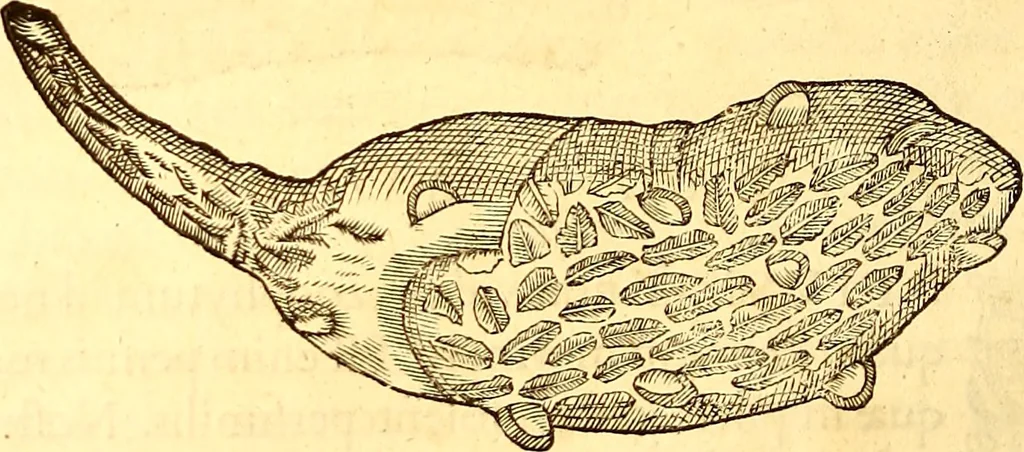 An illustration from Gvlielmi Rondeletii ... Libri de piscibus marinis, in quibus veræ piscium effigies expressæ sunt .., 1554, leaf 769