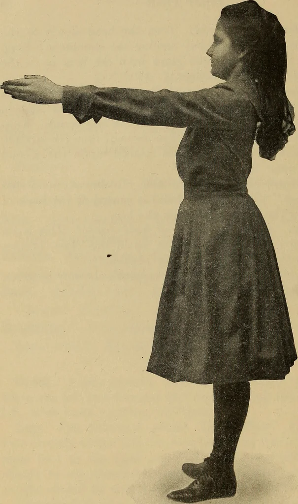 An illustration from Gymnastic exercises for elementary schools, 1904, leaf 43