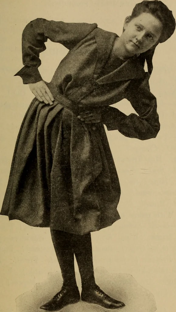 An illustration from Gymnastic exercises for elementary schools, 1904, leaf 64