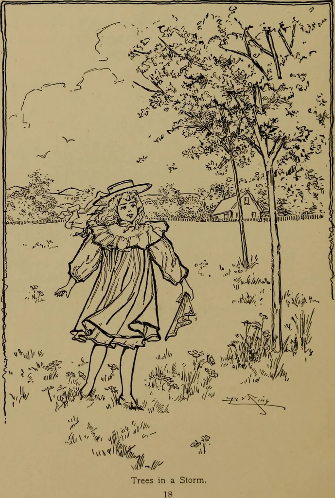 An illustration from Gymnastic stories and plays for primary schools; physical excercises for the first two years of school, 1898, leaf 20