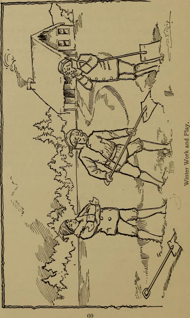 An illustration from Gymnastic stories and plays for primary schools; physical excercises for the first two years of school, 1898, leaf 62