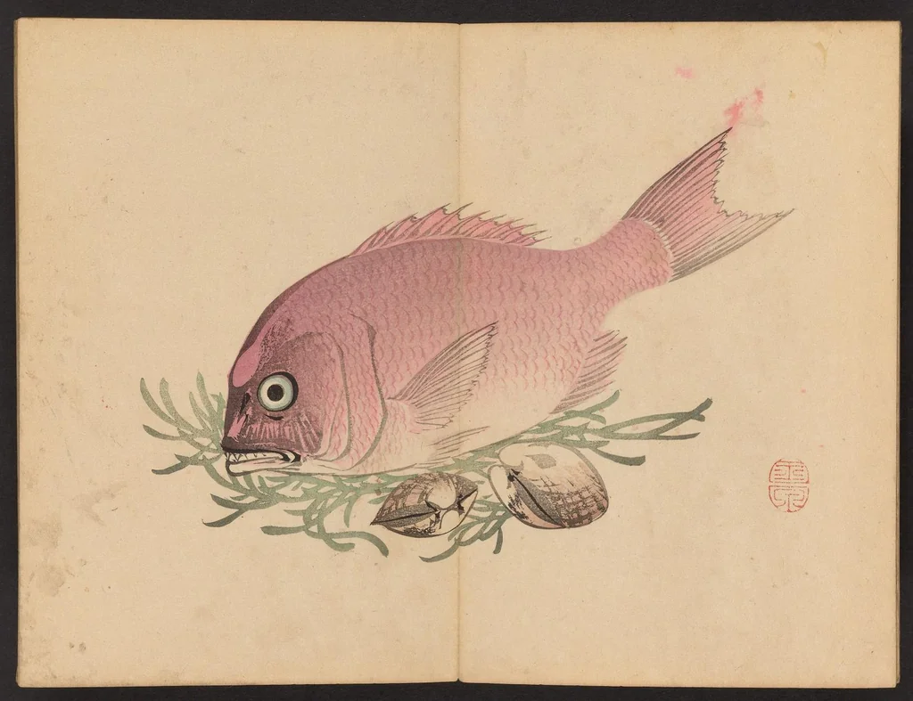 An illustration from Gyokusen shūgajō, 1891, leaf 4