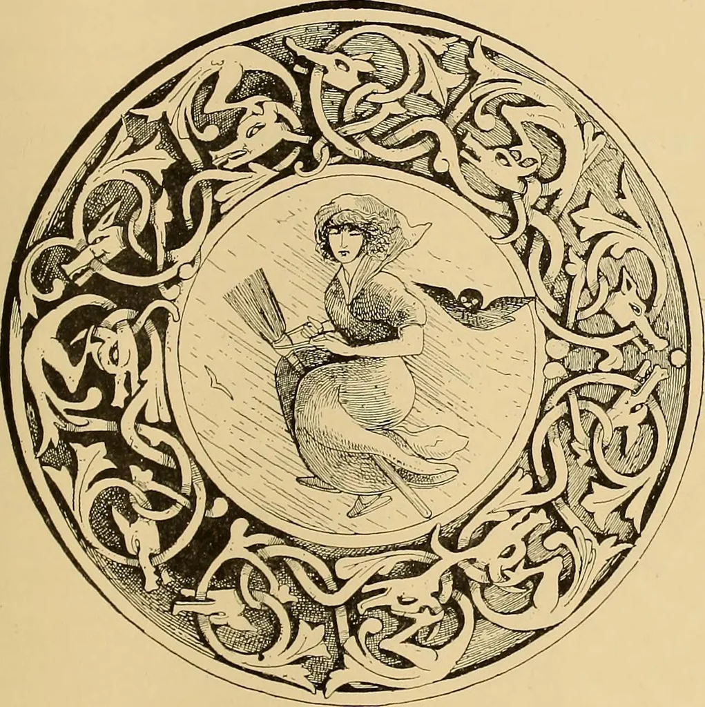 An illustration from Gypsy sorcery and fortune telling, illustrated by numerous incantations, specimens of medical magic, anecdotes, and tales, 1891, leaf 159