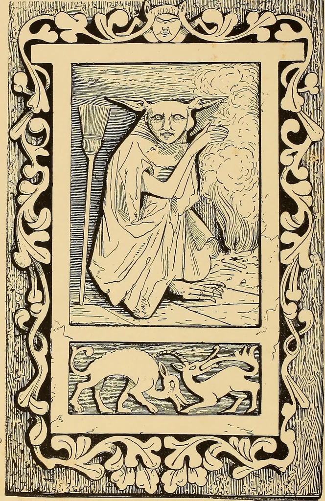 An illustration from Gypsy sorcery and fortune telling, illustrated by numerous incantations, specimens of medical magic, anecdotes, and tales, 1891, leaf 6