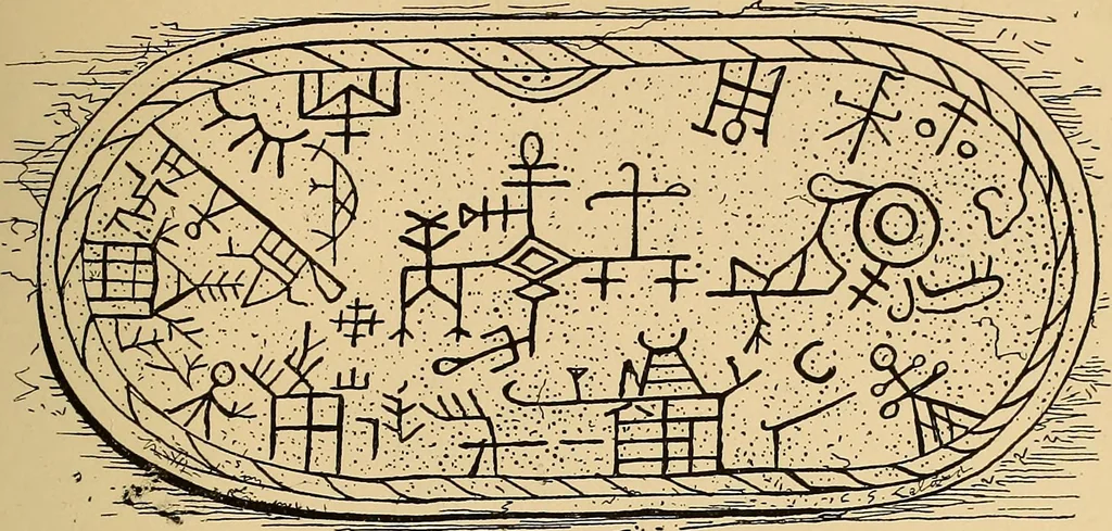 An illustration from Gypsy sorcery and fortune telling, illustrated by numerous incantations, specimens of medical magic, anecdotes, and tales, 1891, leaf 97