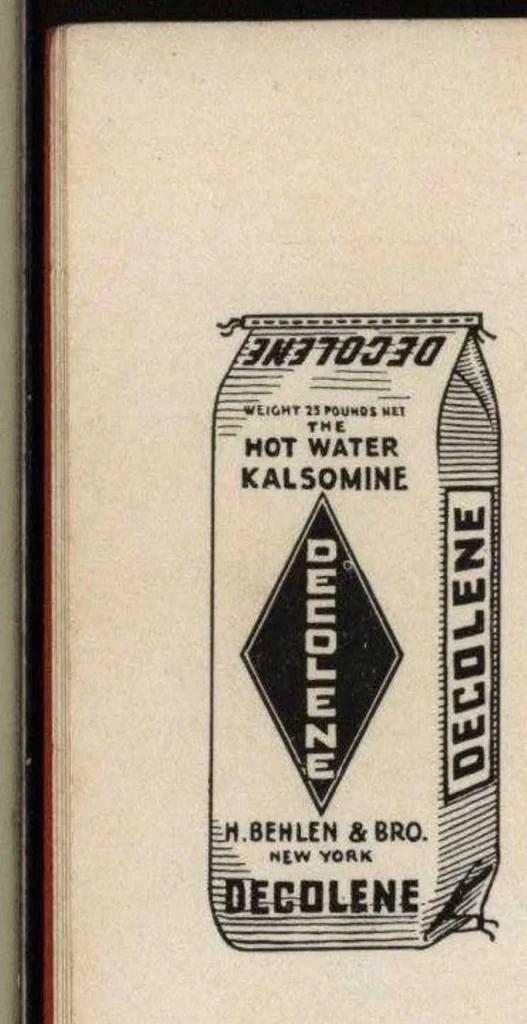 An illustration from Maintenance list no. 3 supplies for painters, fine decorators : hotels, apartment and office buildings, 1930, leaf 11
