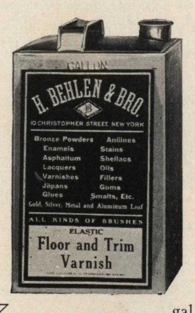 An illustration from Maintenance list no. 3 supplies for painters, fine decorators : hotels, apartment and office buildings, 1930, leaf 23