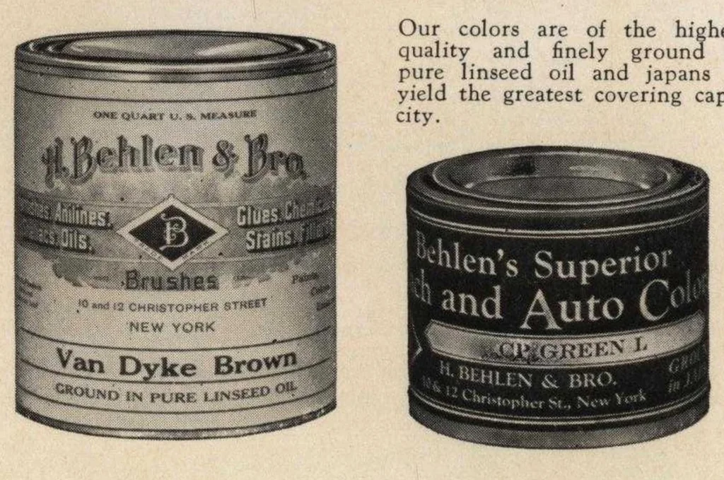 An illustration from Maintenance list no. 3 supplies for painters, fine decorators : hotels, apartment and office buildings, 1930, leaf 7