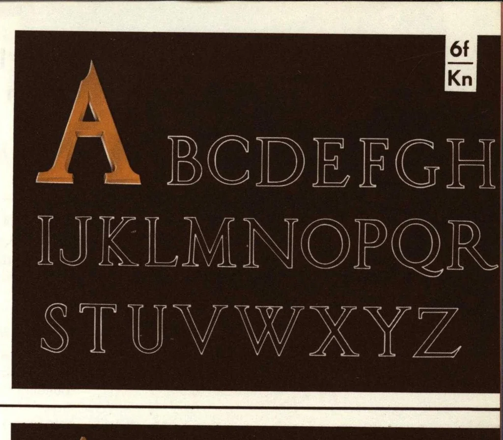 An illustration from Knight Metal Letters, 1960, leaf 2